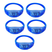 Bracelet LED Lumineux Ă Commande Vocale (Lot de 5) pour FĂŞtes, Bars, Anniversaires, Nouvel An, Mariages et Festivals C