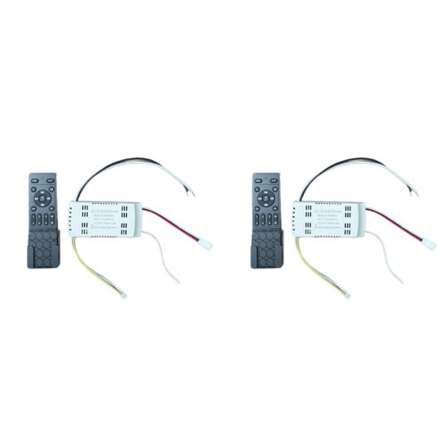 2X Replacement Remote Control for Invisible Fan Light with  Inverter and Stepless Dimming Ceiling Fan Light Controller