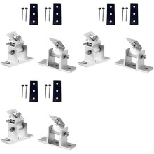 6X Adjustable Solar Panel Mount Bracket Base Aluminium Stainless Steel for Flat Sheet Metal Roof Solar Panel Tilt Moun