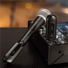 2X Wireless Microphone Converter 2.4G XLR Wireless Microphone System Transmitter and Receiver for Dynamic Microphone