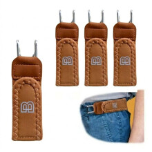 8PCS Invisible Side Belt No Buckle Belt Women Men,Without Buckle Elastic Stretch Mens Adjustable Belts for Jeans