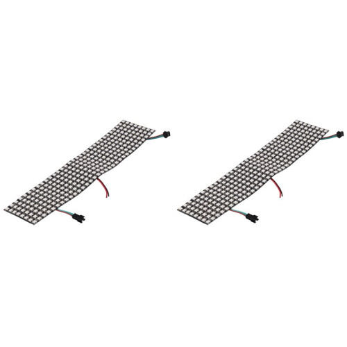 2X WS2812 Led Programmable Light Individually Addressable Flexible for Video Display, DC5V (8x32)