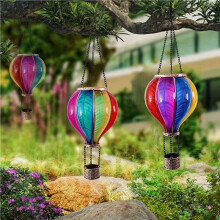 2X Hot Air Balloon Solar Lantern Outdoor Garden Decor, Waterproof Hanging Solar Lantern for Yard Tree