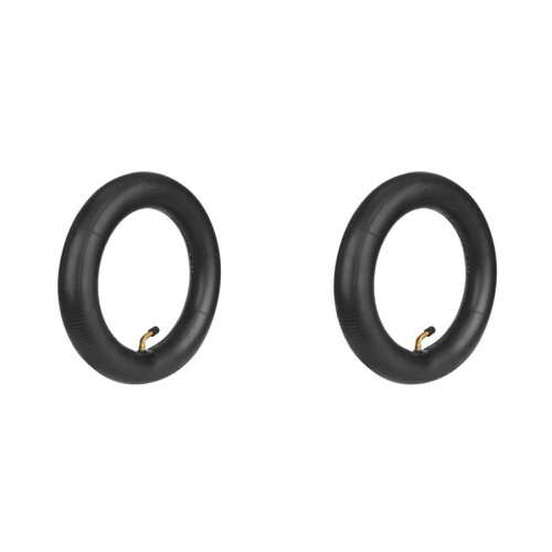 2X Câmara de Ar 10x2.125 de 10 Polegadas para Bicicletas Elétricas com Válvula Angular, Ideal para Substituição em Scooters Elétricas.