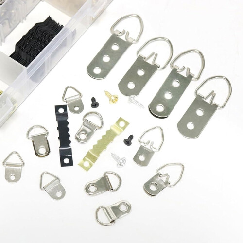 415pcs Hidden Double-Sided Picture Frame Hangers Kit - Wall Mount Hooks for Art, Mirrors, Decor 2
