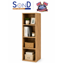 4 Cube Storage Unit Small Bookcase Wooden Storage Cabinets Book Shelf