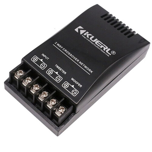 2X KUERL Car Audio Crossover Speaker Highlow Frequency Divider 2Way Auto Audio Crossover Frequency Divider Modified 1