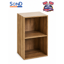 2 Cube Storage Unit Small Bookcase Wooden Storage Cabinets Book Shelf Shelves
