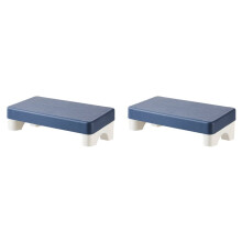 2X Poggiapiedi Ergonomico In Plastica Sotto Scrivania, Sgabello Antiscivolo, Poggiapiedi Comodo Salvaspazio per Lavoro, Studio e Casa