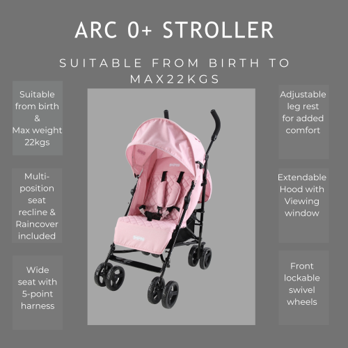 Babyco Stroller Pram Pushchair with Raincover- 0+ 1