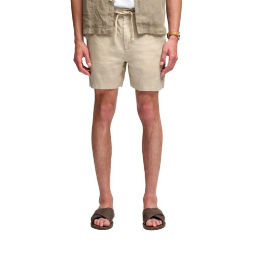 Superdry Short Superdry Merchant in Lino - Sable 2