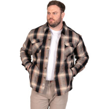(3XL, Tan check) D555 Mens Hopkins Big & Tall Long Sleeve Shirt
