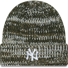 New Era Mens Chunky Knit New York Yankees Beanie - Dark Green