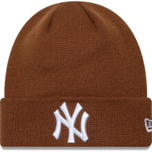 New Era Mens Cuff Knit New York Yankees Beanie - Med Brown