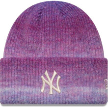 New Era Womens Cuff Knit New York Yankees Beanie - Med Purple