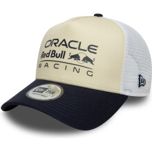 New Era Mens 9FORTY Oracle Red Bull Racing F1 Trucker Cap - Light Beige