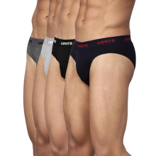 Levi'S Men'S Pure Cotton Classic Briefs (Pack Of 4) (Style#009_Assorted
