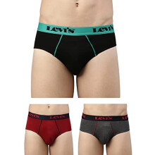 Levi'S 065 Ultra Brief Pour Homme Avec Poche Contour, Confort Sans Étiquette & Technologie Smartskin (Lot De 3)