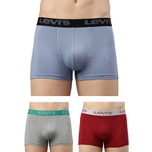Levi'S Men'S Cotton Blend Style #067 Active Regular Fit Solid Trunk (Pack Of 3) (Style-67-P3_Assorted_L)