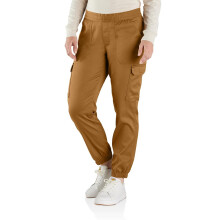 Pantalón Tencel Carhartt para Mujer, Corte Relajado, Color Carhartt Brown, Talla M