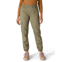 Pantalón Carhartt Mujer Tencel Fiber Series Jogger Fit Relajado, Verde Oliva, Mediano