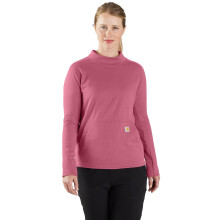 Sudadera de Manga Larga Carhartt para Mujer, Fit Relajado, Woodrose, Mediana