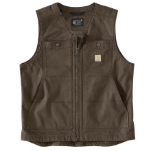 Carhartt Herren Montana Relaxed Fit Duck Weste, Tarmac, Klein