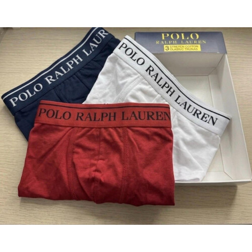 Ralph Lauren (M) Ralph Lauren Boxers Trunk Red/Navy/White 1
