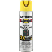 Rust-Oleum 266577 Peinture de Marquage Inversée 2X Professionnelle, 15 oz, Jaune Haute Visibilité