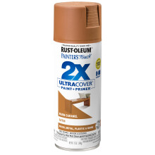 Rust-Oleum 334083 Painter's Touch 2X Ultra Cover Spray Paint, 12 oz, Satin Warm Caramel