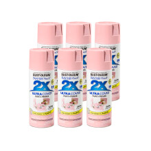 Rust-Oleum 249063-6PK Painter's Touch 2X Ultra Cover Spray Paint, 12 oz, Satin Sweet Pea, 6 Pack