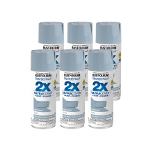 Rust-Oleum 249089-6PK Painter's Touch 2X Ultra Cover Spuitverf, 12 oz, Glanzend Wintergrijs, 6 Pack
