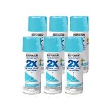 Rust-Oleum 334050-6PK Peinture en Spray 2X Ultra Cover, 12 oz, Gloss Seaside, 6 Pack