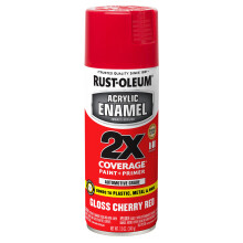 Rust-Oleum 271920 Peinture en Spray Acrylique Émail 2X, 12 oz, Rouge Cerise Brillant