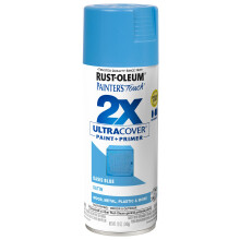 Rust-Oleum 334085 Painter's Touch 2X Ultra Cover Spray Paint, 12 oz, Satin Oasis Blue