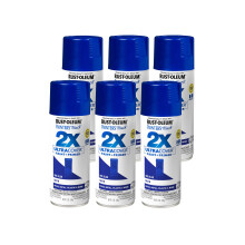 Rust-Oleum 334093-6PK Peinture en Spray Toucher d'Art 2X Ultra Couverture, 12 oz, Bleu Satin, Pack de 6