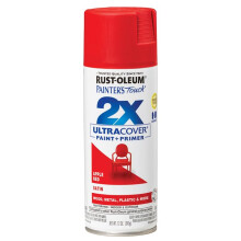 Rust-Oleum 334094-6PK Peinture en aérosol satin rouge pomme, 12 oz, 6 pièces