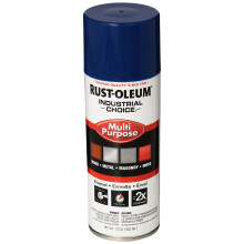 Rust-Oleum 1624830-6PK Peinture en Spray Multi-Usages 1600, 12 oz, Bleu Sécurité OSHA, 6 Pack