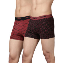 Levi'S Hommes Pack De 2 Boxers Imprimés En Coton Élastique Taille Courte