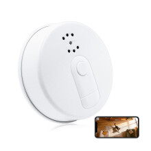 HJZJGG Spy Hidden Camera Smoke Dtector WiFi Video Cam Home Office Security