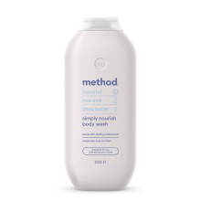 Method Simply Nourish Body Wash, Coconut & Rice Milk, Shower Gel, 532ml