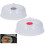 Vivo 2 Pack Microwave Food Plate Dish Cover Kitchen Cooking Vented Handle Clear Lid 1