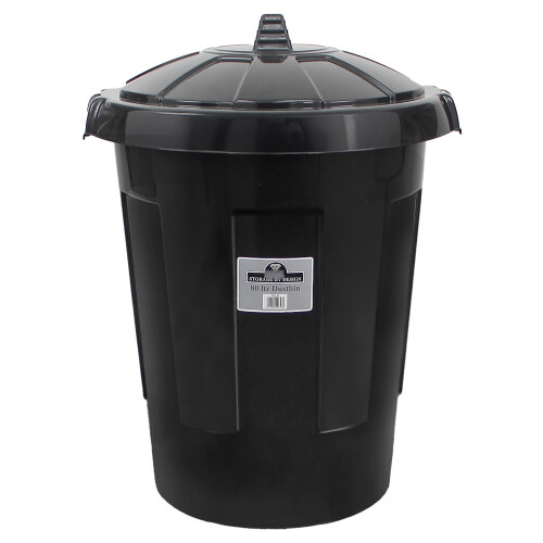 Vivo 80L Extra Large Dustbin 80 Litre Plastic Round Rubbish Bin Storage Waste + Lid