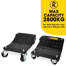 4PCS Car Wheel Dolly RocwooD Premium 6000lbs/2800KG Skate Furniture Car Mover
