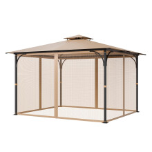 VEVOR Ersatznetz für Pavillon, passend für die meisten 10 x 12 x 7 FT Pavillonvorhänge, Außen-Garten-Netz