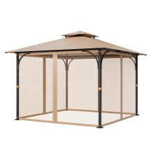 VEVOR Ersatznetz für Pavillon, passend für die meisten 10 x 10 x 7 FT Pavillonvorhänge, 4-Panel Seitenwandnetz