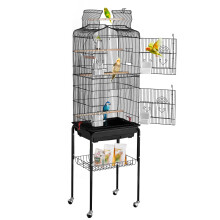 VEVOR 64-inch Open Top Grote Papegaaienkooi met Afneembare Rollende Stand