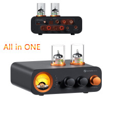 Fosi Audio MC331 Tube Integrated Amplifier DAC, 2 Channel Home Stereo Power Amp