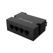 LANBERG DIN-GE4-BT-90W SWITCH 1XIN 3XOUT 1GB POE EXTENDER GIGABIT ETHERNET DIN RAIL BT 90W