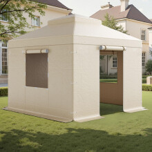 VEVOR Winter Gazebo Deksel Geschikt voor 10 x 10 ft Hardtop Gazebo's, Weerbestendige Dubbel-Tier Gazebo Deksel met Zijwanden